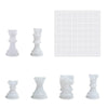 3D Chess Piece Silicone Mold Kit for Resin Casting and DIY Craft