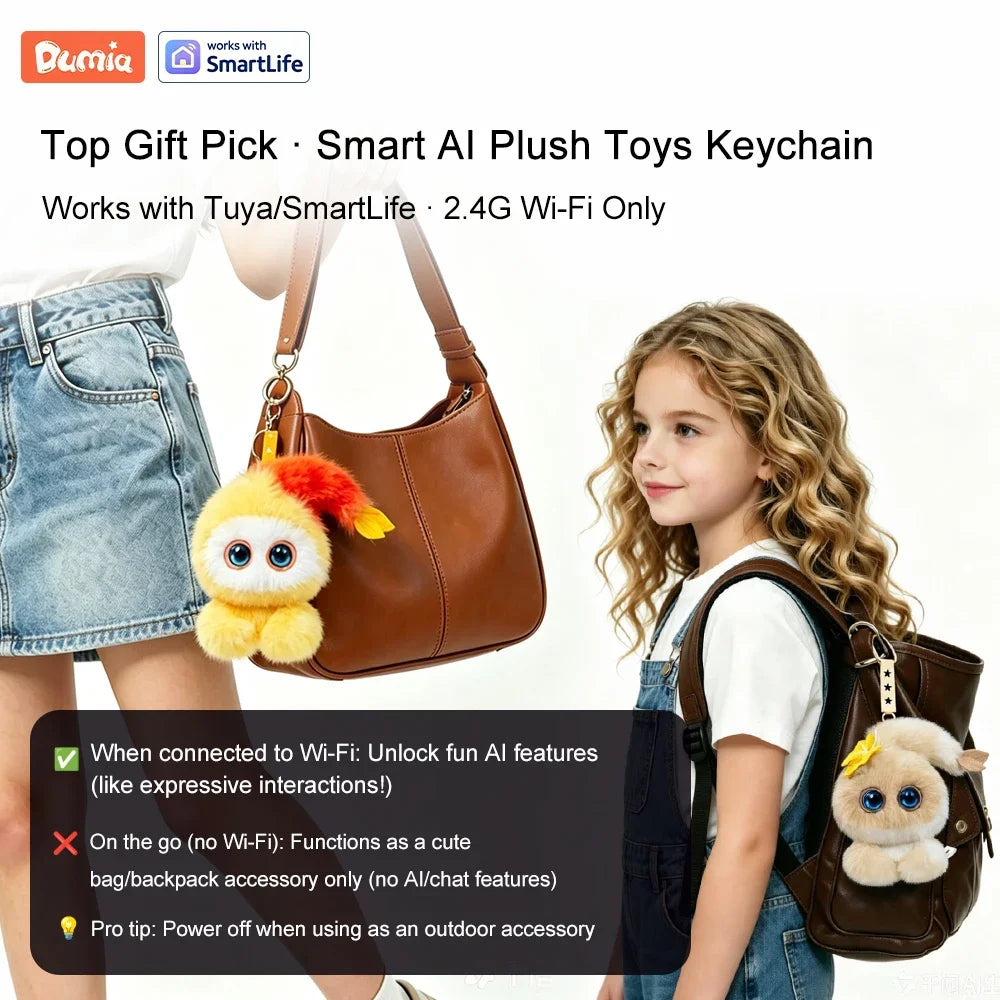 Interactive AI Plush Robot with LED Eyes & Voice Control