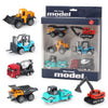 Die-Cast Metal Construction Truck Set - 6 Classic Vehicles