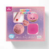 A pink squishy fun box set featuring various soft, slow-rebound fidget toys and stress relief items.
