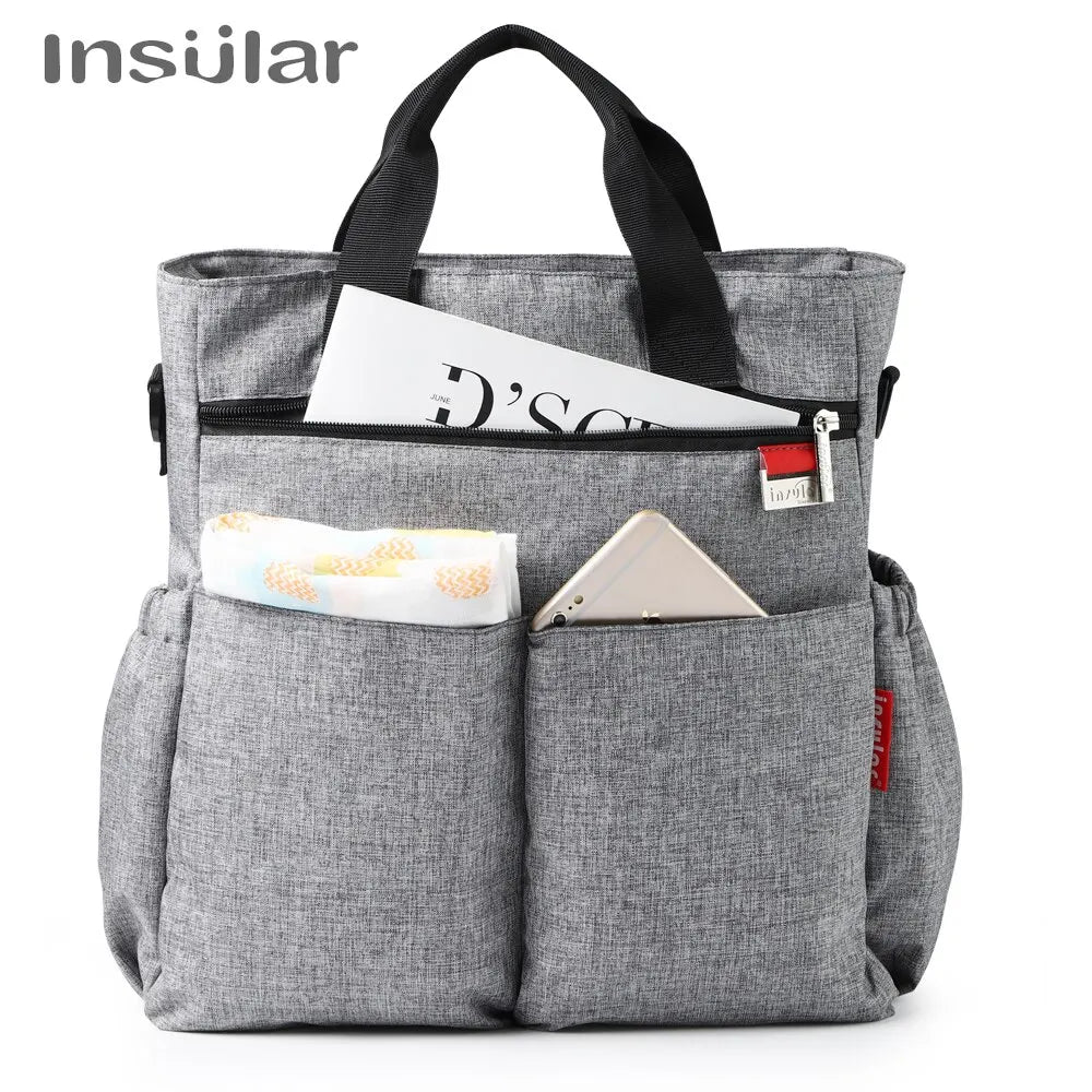 Multifunctional Waterproof Diaper Tote Bag for Parents