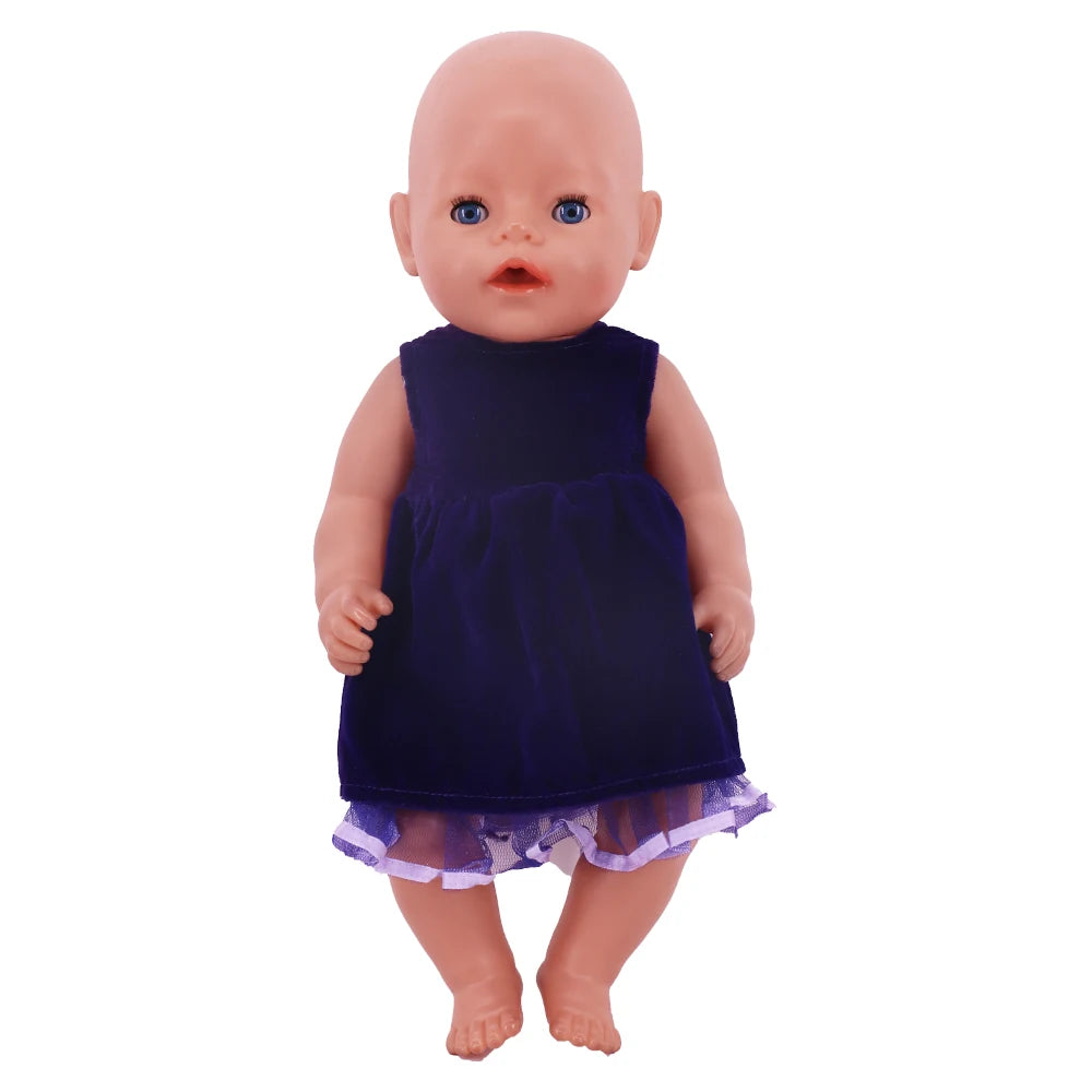 Two-Piece Doll Outfit with Top and Pants for 18-Inch and 43cm Dolls
