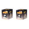 A boxed collectible figure of Snoopy Mischief Party Series featuring a dog character and decorative elements.