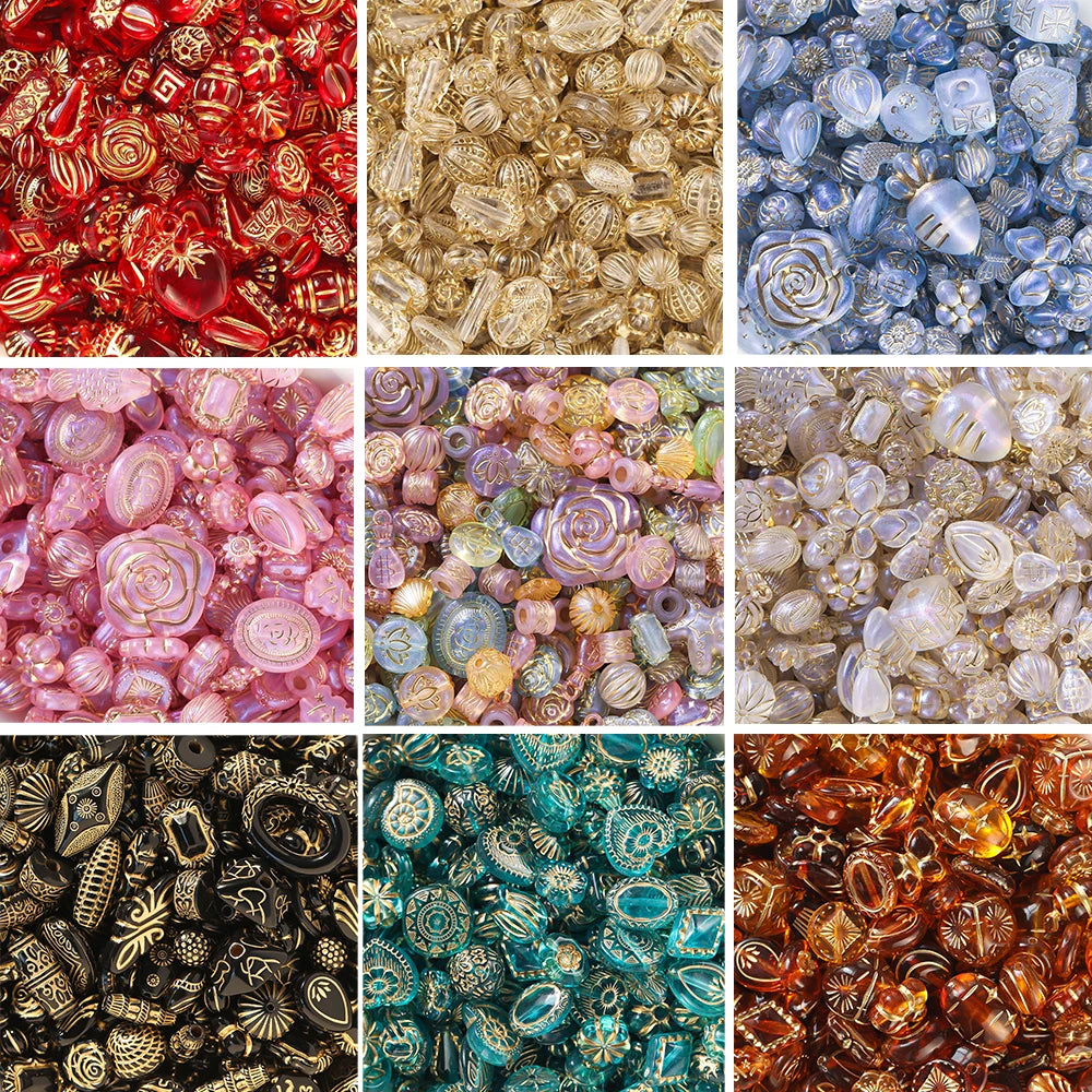 Mixed Classical Acrylic Spacer Beads for DIY Jewelry Making