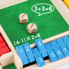 Classic Wooden Shut the Box Dice Game for Family Fun
