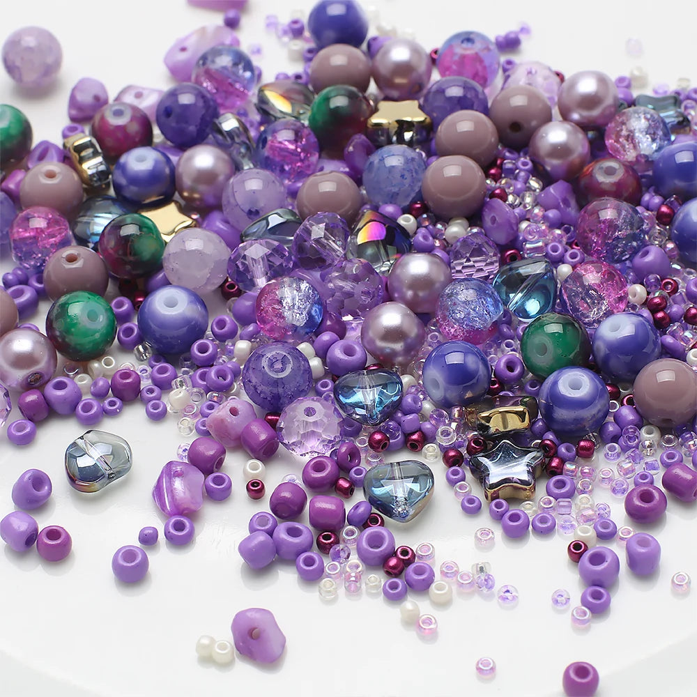 Mixed Color Czech Glass Seed Beads for Jewelry Making – Round Spacer Beads Assortment