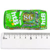 A green diecast toy hauler truck featuring the HBT logo and the number 86.
