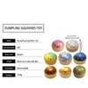 Squishy Steamed Bun Stress Ball with Slow-Rising Glitter