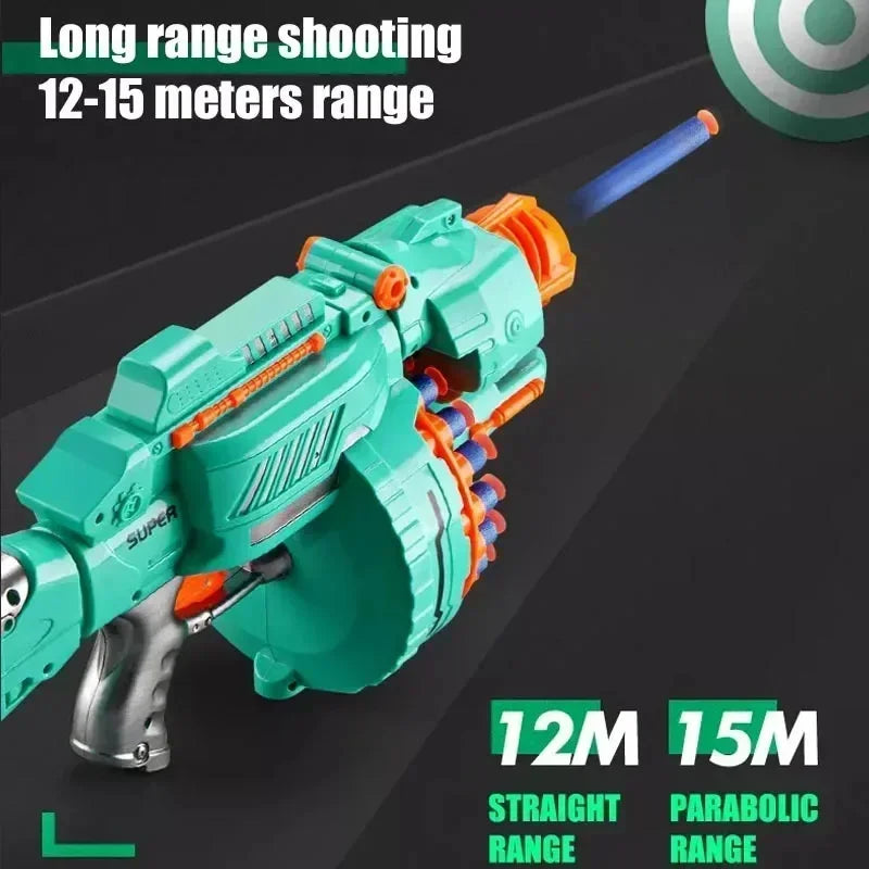 Electric Gatling Blaster Toy Gun with Suction Cup Darts
