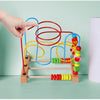 Wooden Bead Maze Roller Coaster Toy for Toddlers