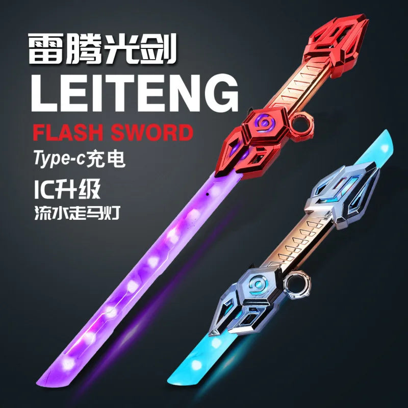 Double-Edged Telescopic Lightsaber with Glowing Effects