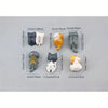 6-Pack PVC Cat Figurines for Car, Home, and Screen Decor