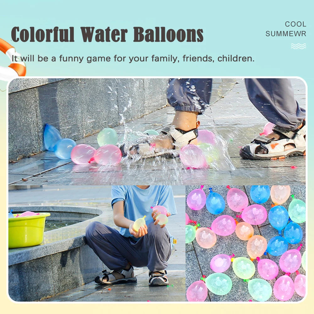 Self-Sealing Water Balloons for Outdoor Summer Fun