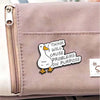 Cute Cartoon Goose Enamel Brooch Set (4-Pack)