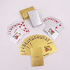 24K Gold Metallic Waterproof Playing Cards