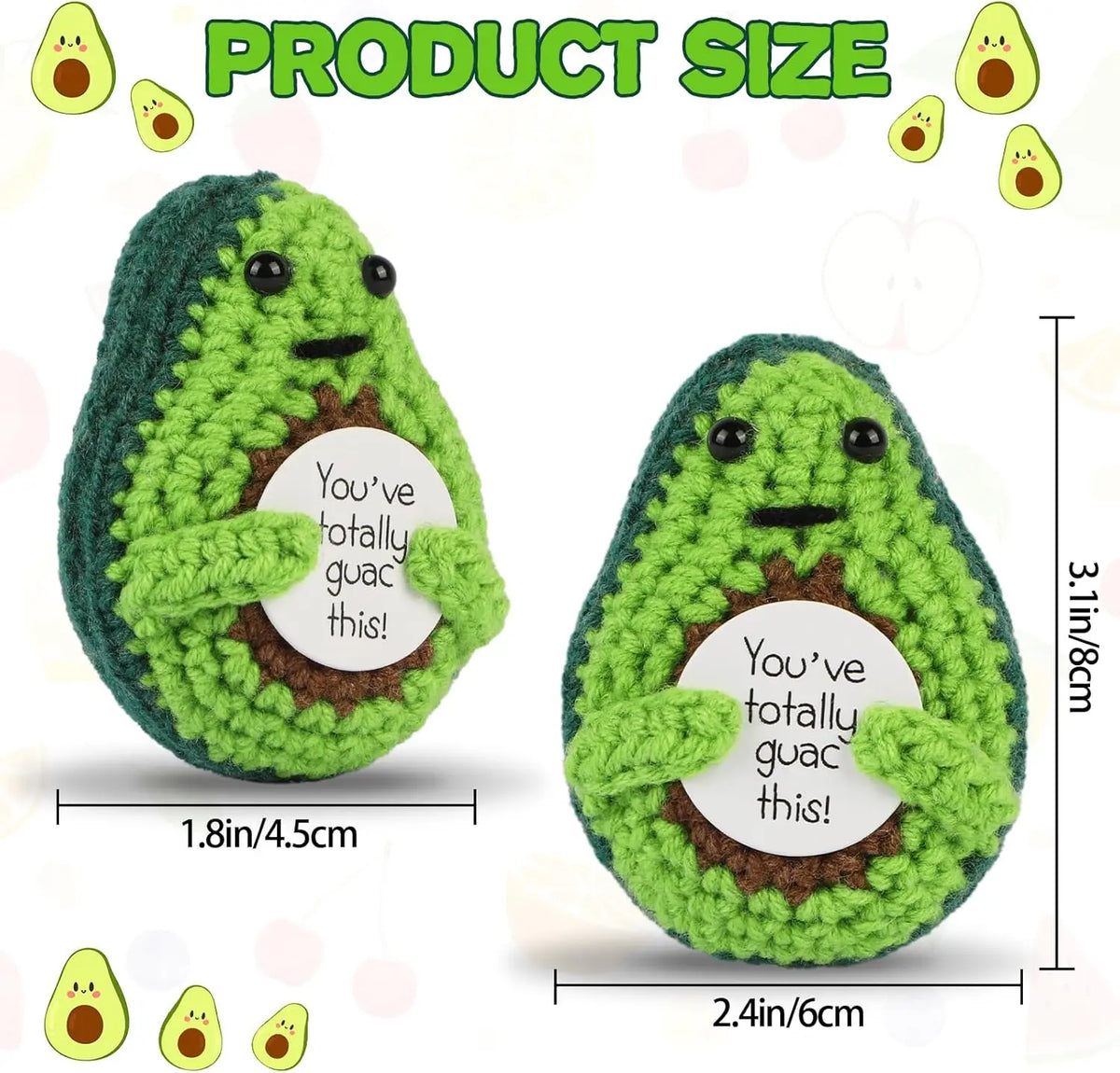 Handmade Crochet Pocket Hug Doll with Positive Vibe