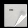 A white square piece of double-sided diamond painting release paper with the text 50pcs printed on it.