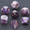 Premium 7-Piece Frosted Gemstone Polyhedral Dice Set for Tabletop RPGs