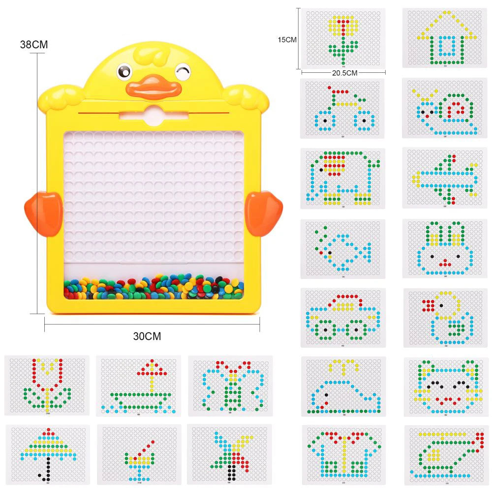 Magnetic Drawing Board for Kids – Reusable Doodle Pad with Chunky Pen