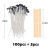 Waxed Cotton Candle Wicks & Holders (100-Piece Assortment)