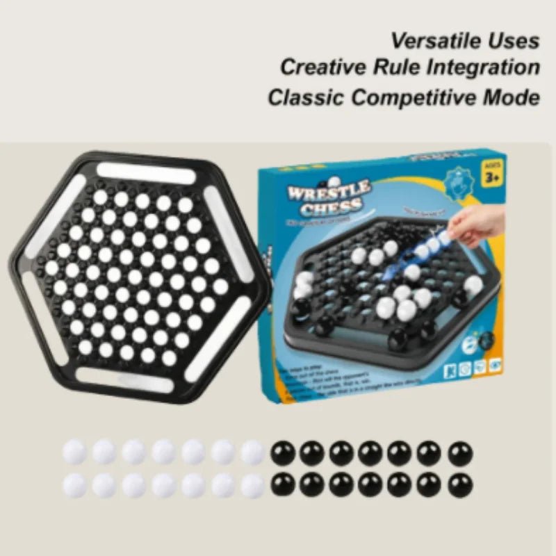 Push Chess Strategy Board Game for Family Fun