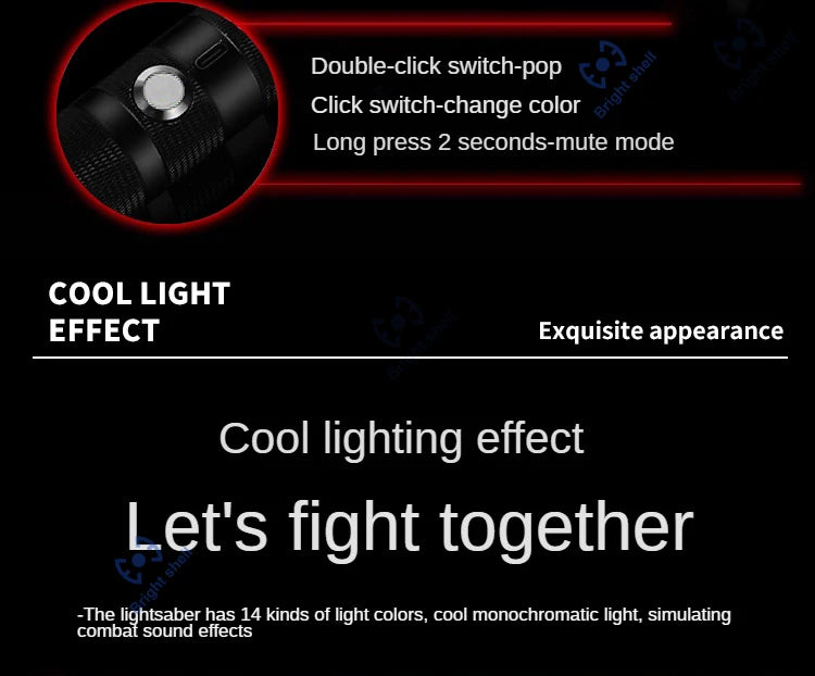 RGB Color-Changing Lightsaber with Sound Effects