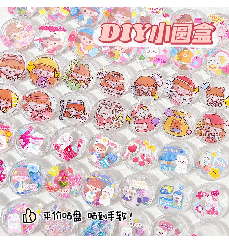 Cute DIY Goo Card Sticker Set for Kids