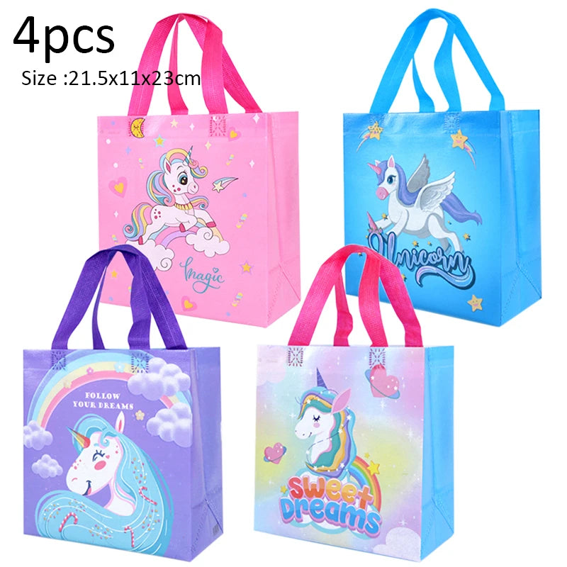 Unicorn Party Activity Kit with Bracelets, Rings, Tattoos, Stickers, and Puzzle