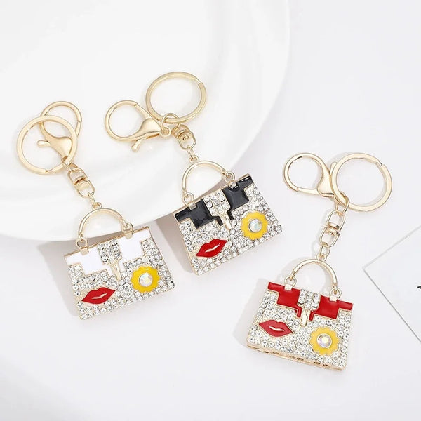 Crystal Rhinestone Handbag Keychain
