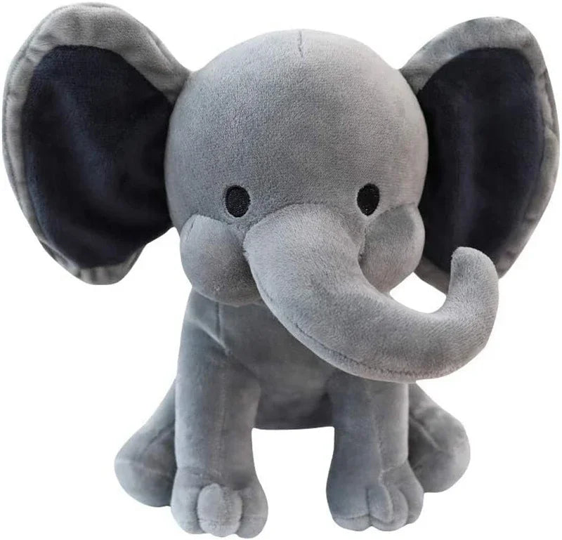 Soft Gray Elephant Plush Toy – Cuddly Stuffed Animal