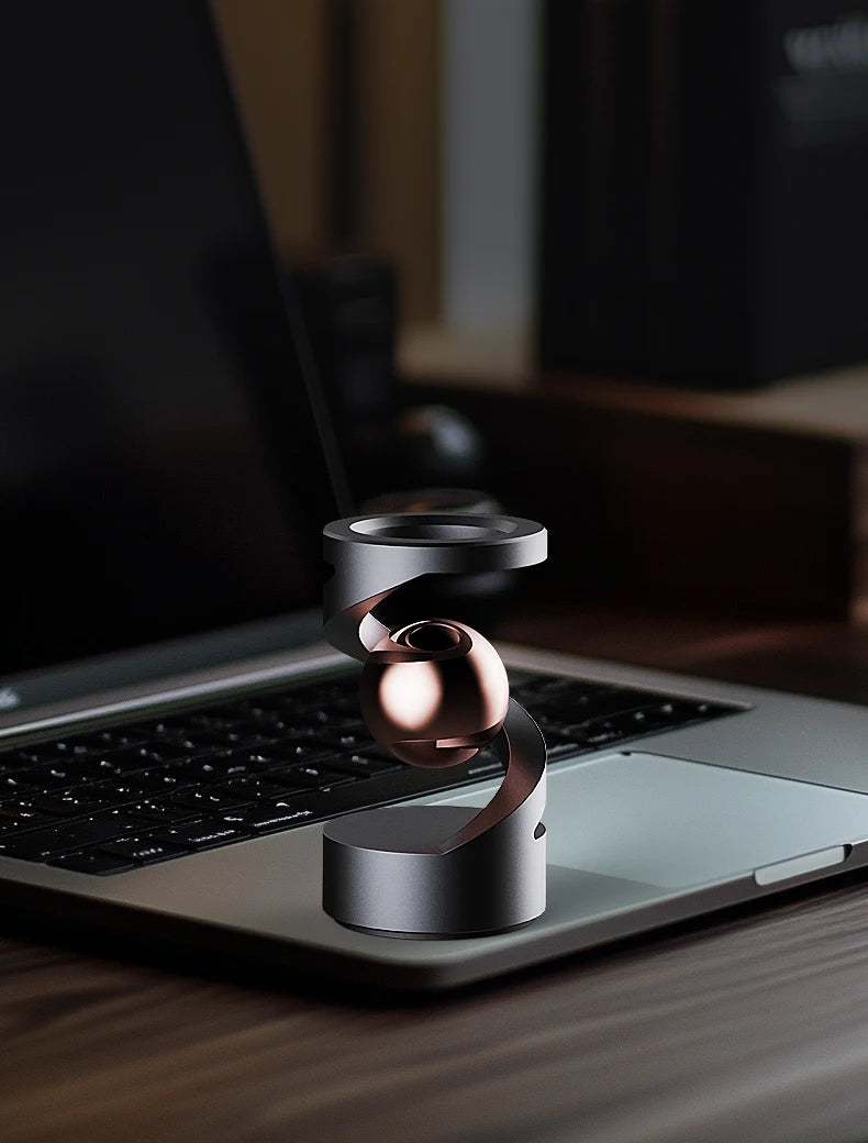 Magnetic Levitating Spinning Top – Precision Metal Desk Toy