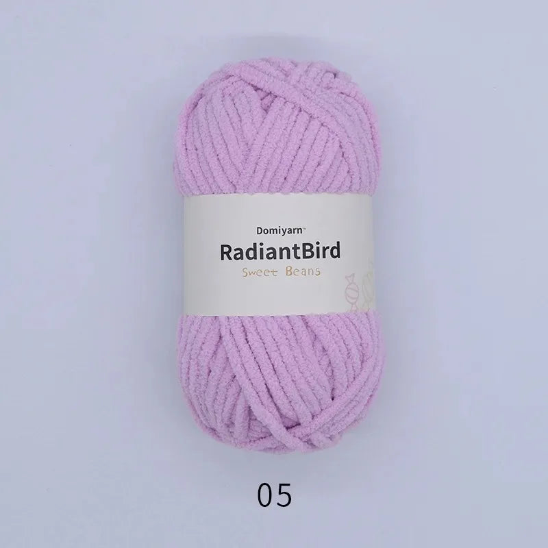 Soft Polyester Yarn for Knitting and Crochet