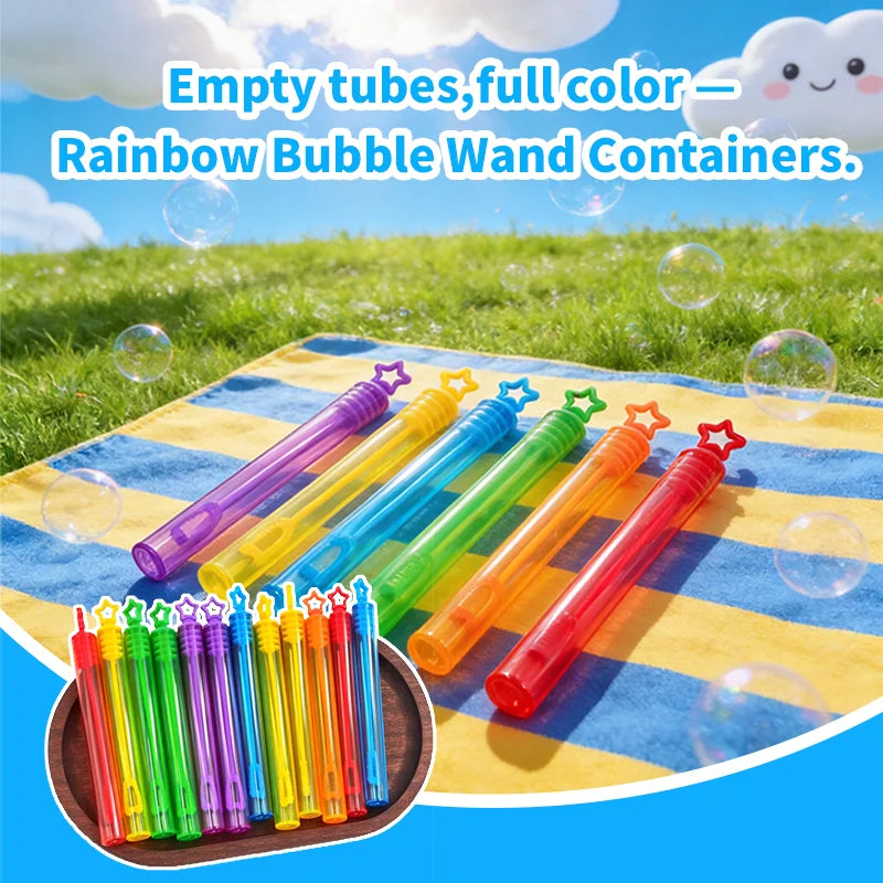 Mini Star-Top Bubble Wands for Party Favors (Set of 12/24)