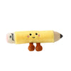 Cartoon Stationery Plush Pillow Set – Soft Ruler, Pencil & Notebook Pillows for Kids