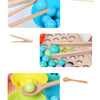 Wooden Clip Beads Color Sorting & Fine Motor Skills Toy