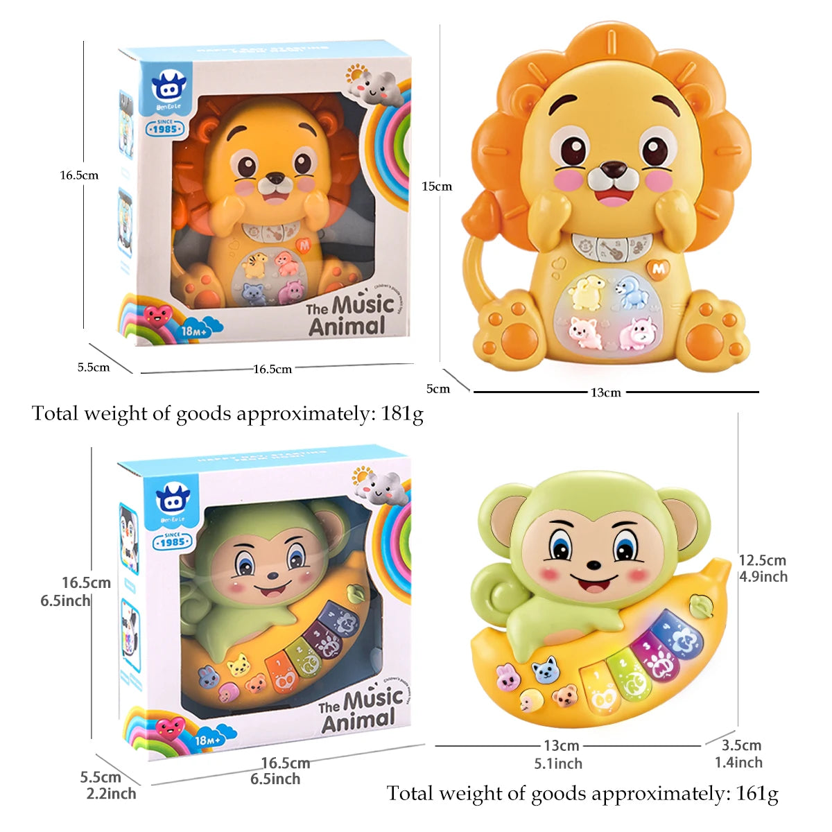 Interactive Musical Piano Toy with Animal Friends