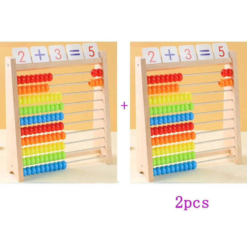 Wooden Rainbow Abacus for Early Math Learning