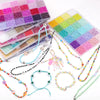 5200+ Glass Rice Beads in 24 Colors for DIY Jewelry Making