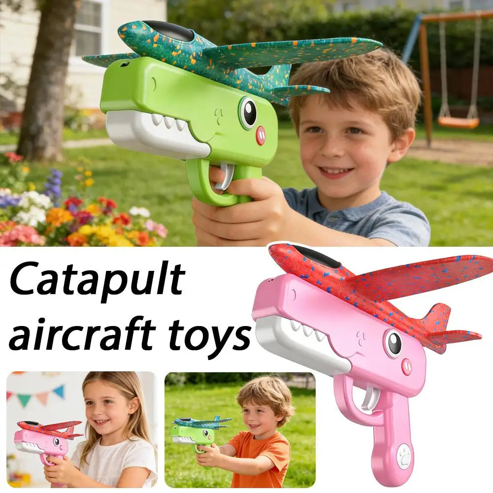 Catapult Foam Glider Plane Launcher Toy
