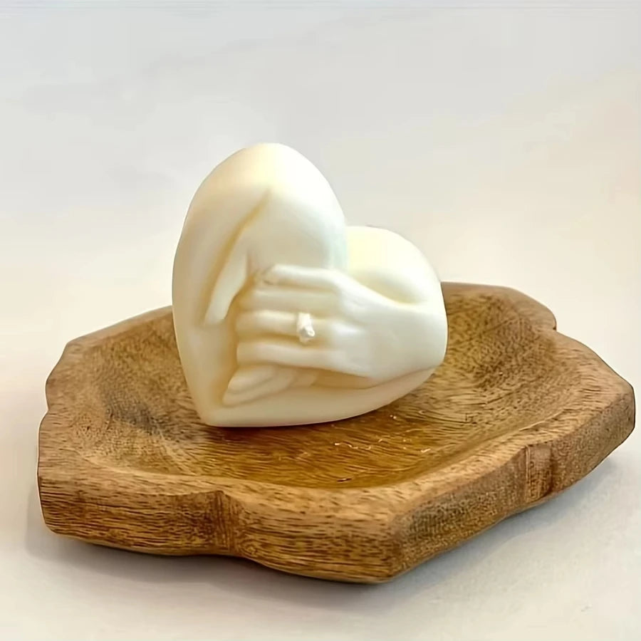 Heart-Shaped Silicone Candle Mold | DIY Soap & Candle Making Kit