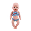 Bear Print Casual Outfit for 43 cm Baby Dolls