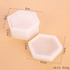 3-Piece Silicone Resin Mold Set with Lids — Heart, Hexagon & Flower Shapes