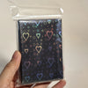 Holographic Heart-Shaped Card Sleeves (60-Pack) – Acid-Free Protectors for TCG & Collectible Cards