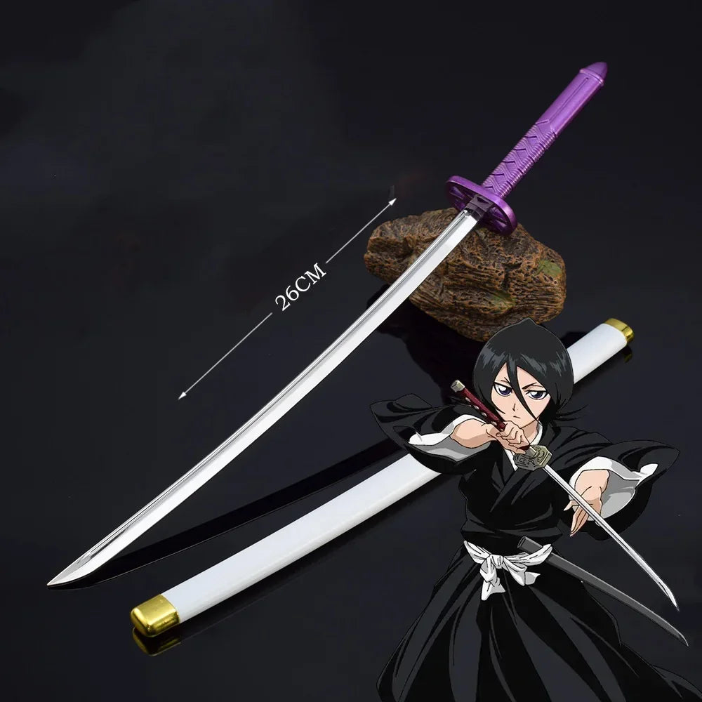 Compact Metal Katana – Bleach Anime Inspired Sword with Scabbard