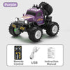 Purple mini 2.4GHz RC off-road truck with alloy chassis and accessories