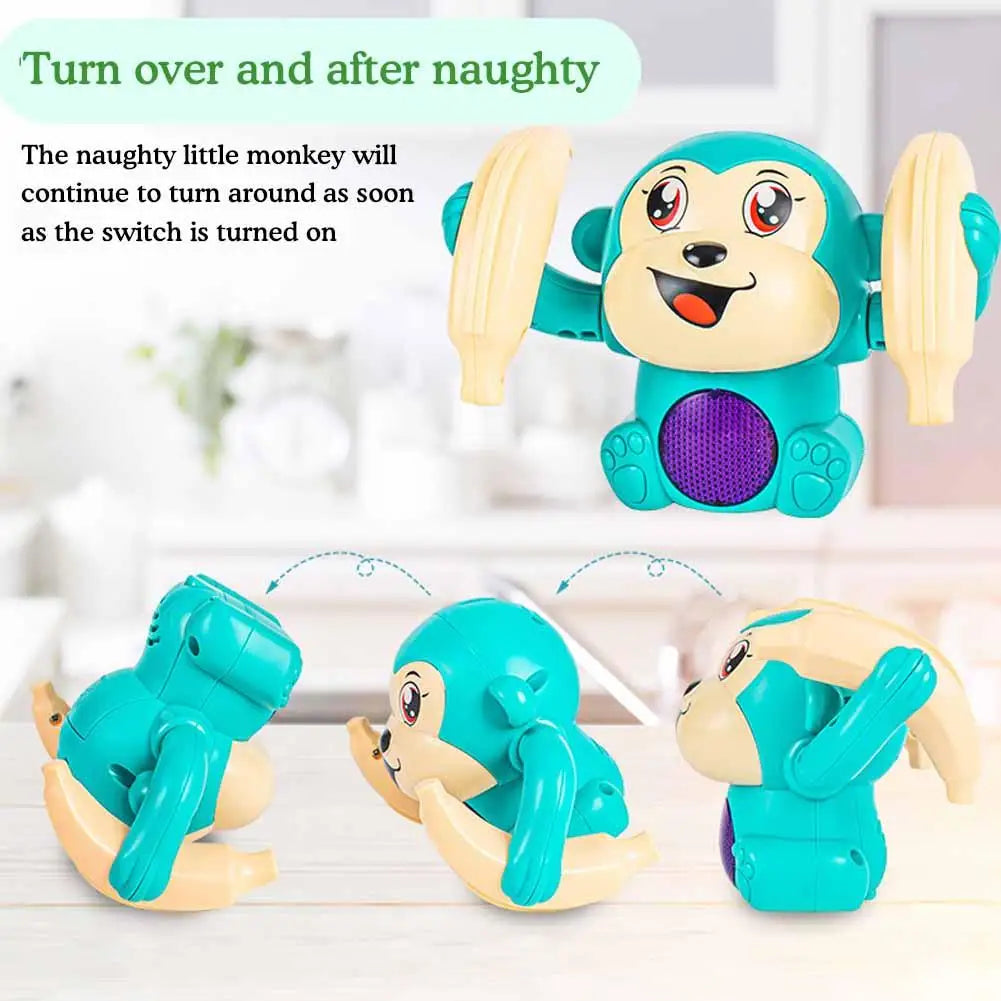 Tumbling Monkey Toy with Music, Lights & Sensor Actions