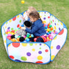 Kids' Foldable Ball Pit Play Tent with Storage Basket