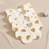 6-Layer Crinkle Muslin Baby Bib with 360° Rotating Neckline