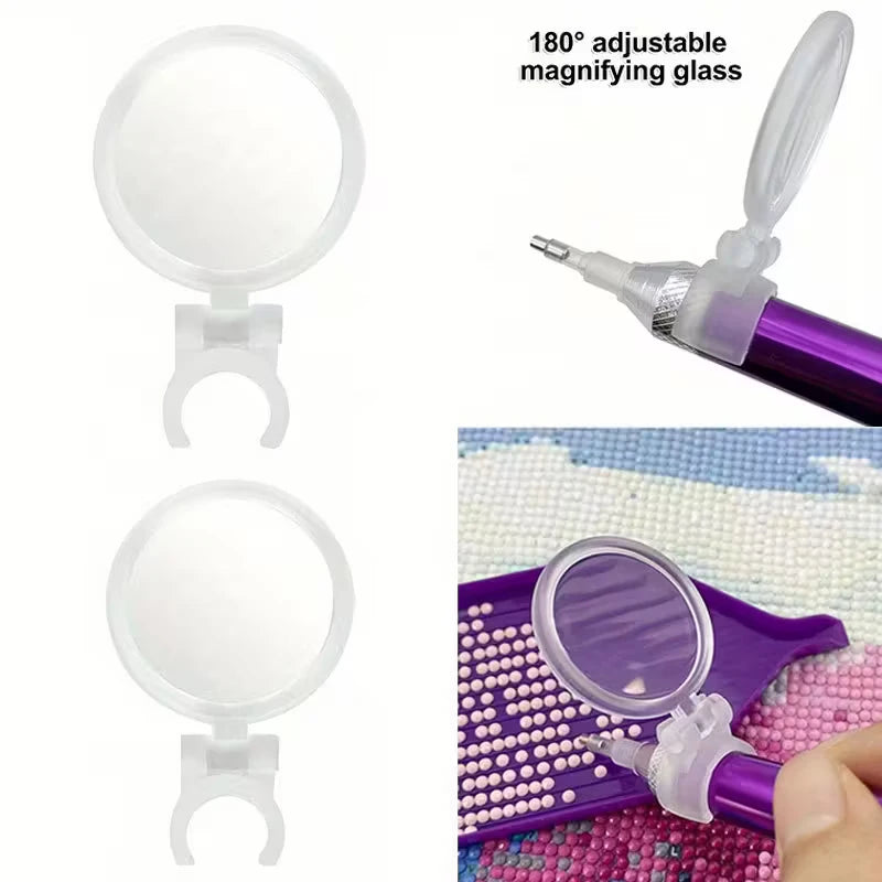 Precision Magnifying Glass with Adjustable Diamond Painting Pen