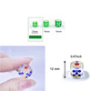Multicolor Transparent Acrylic Dice Set – 100 Pieces